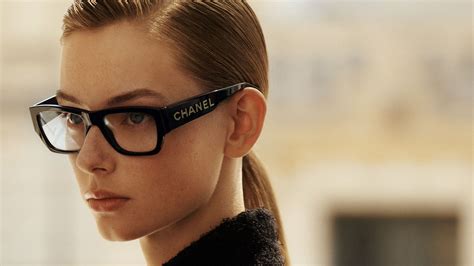 chanel glasses with writing on top|Chanel eyewear.